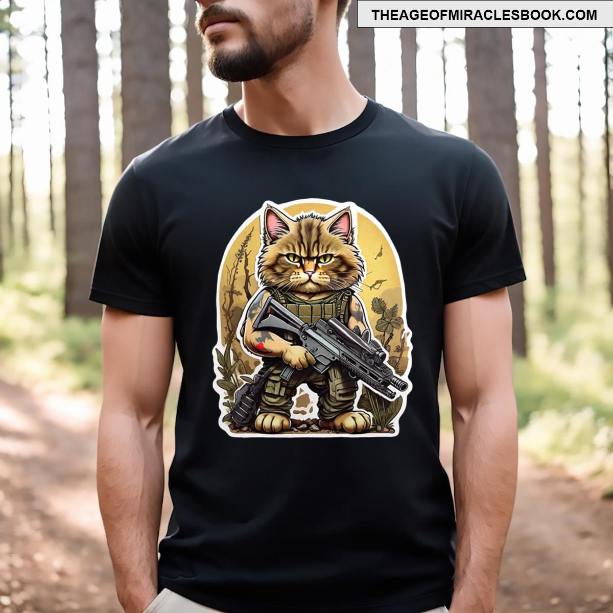 Military Cat T-shirt