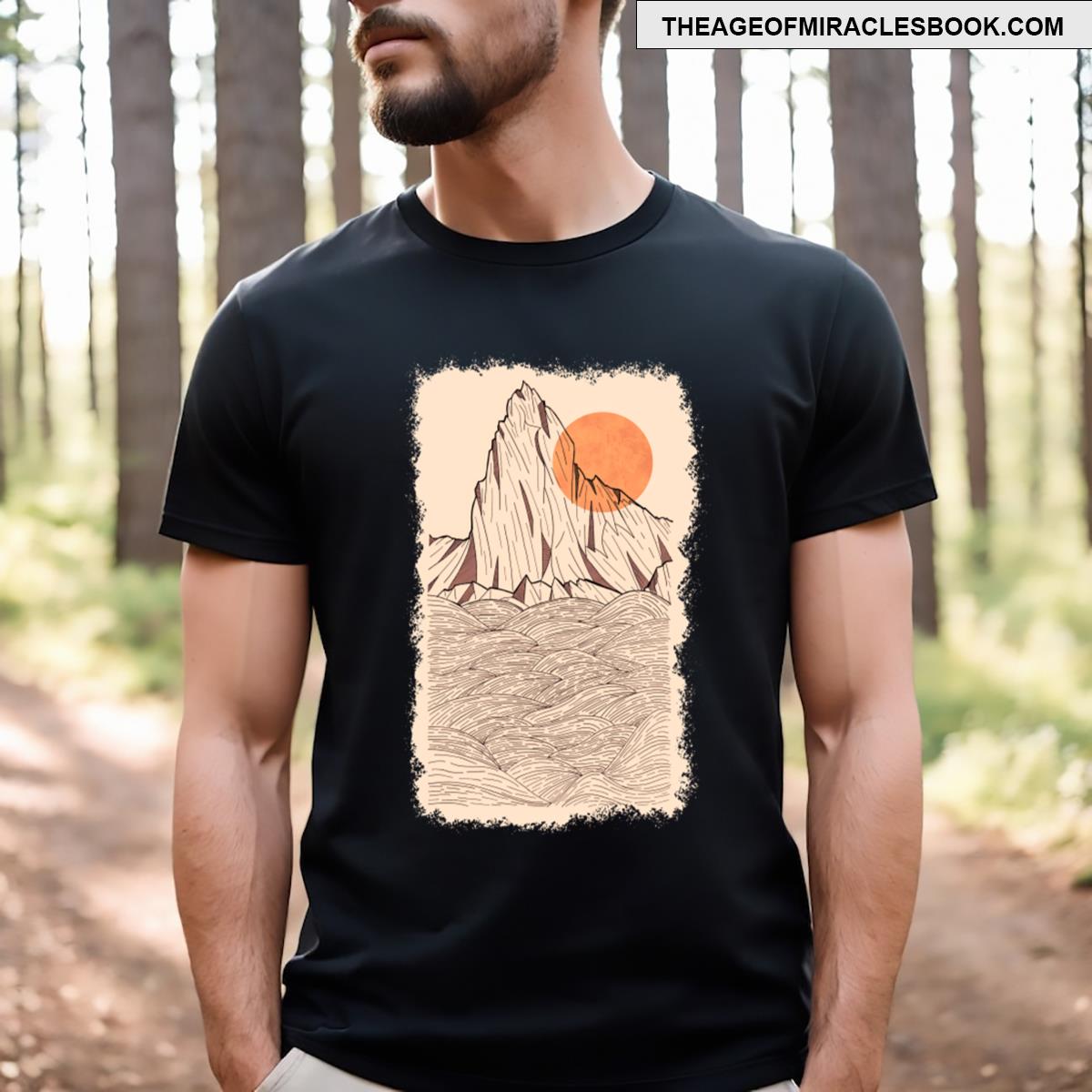 Orange Sun Cliffs T-shirt