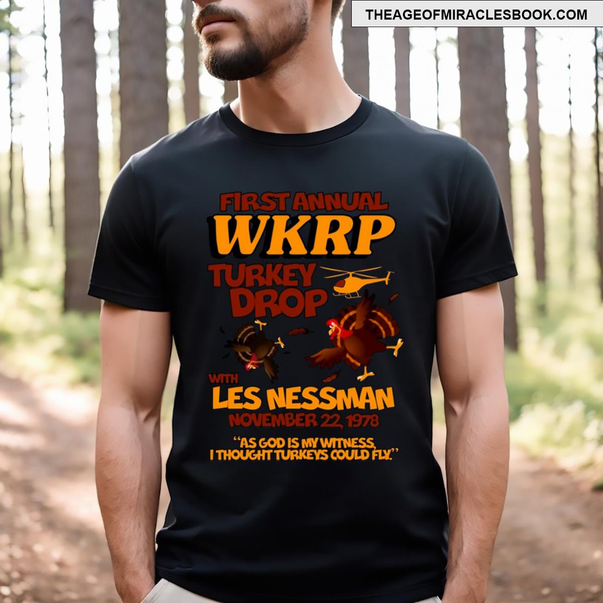 Wkrp Turkey Drop Lovable T-shirt