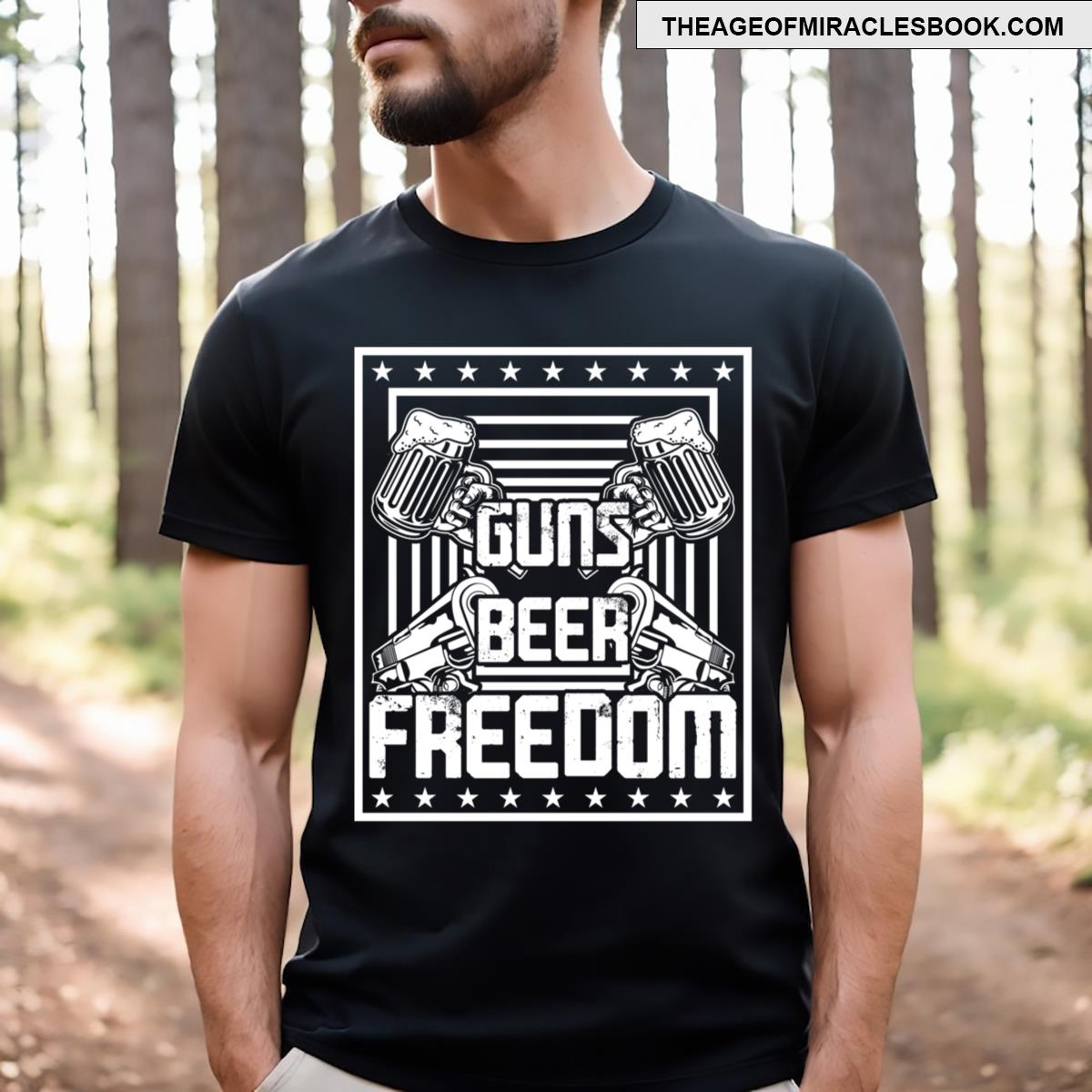 Guns Beer And Freedom Essential T-shirt