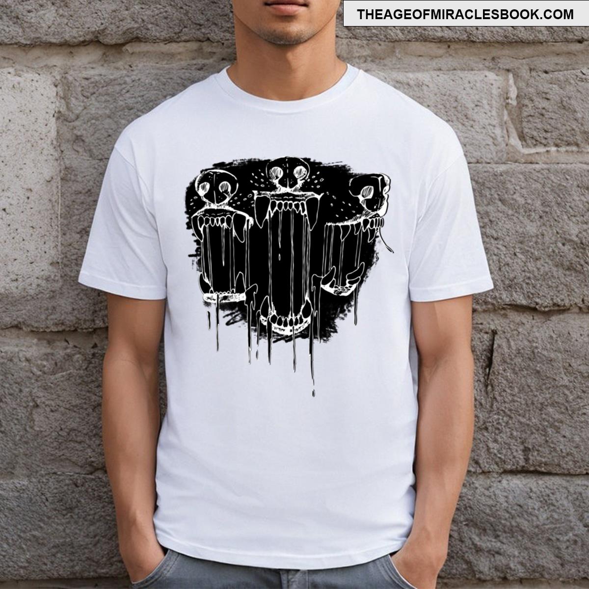 Just A Little Bite White Line T-shirt