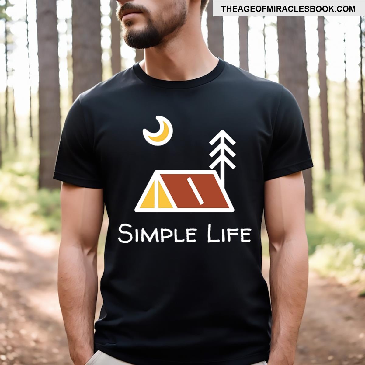Simple Life Camping Night T-shirt