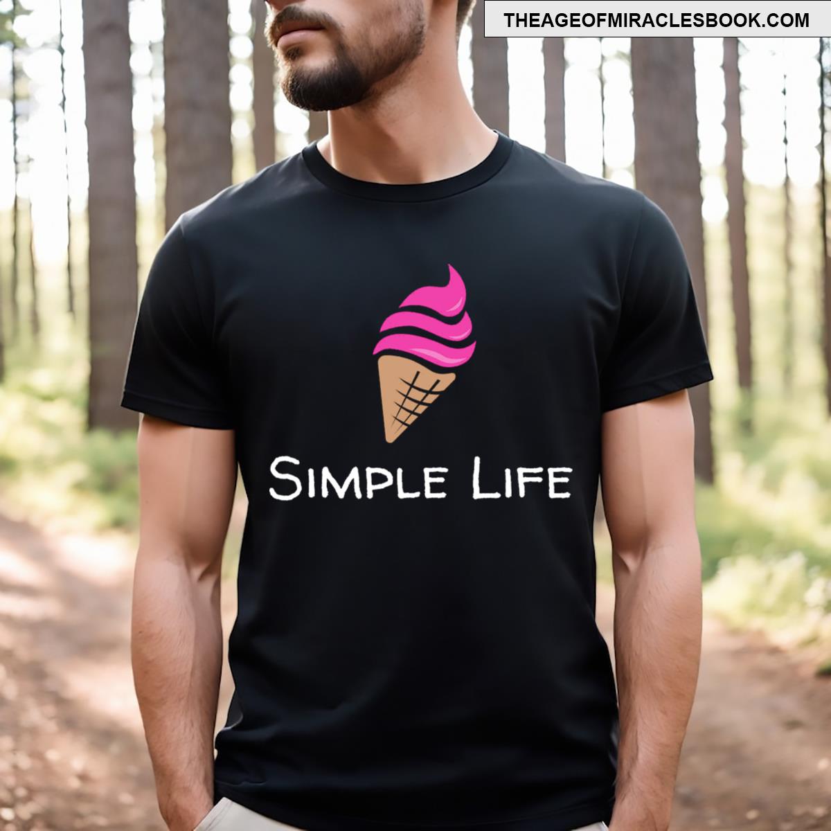 Simple Life Ice Cream Cone T-shirt