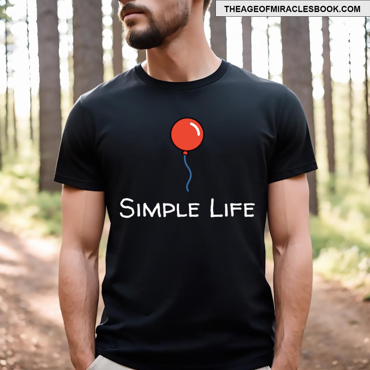 Simple Life Red Balloon T-shirt