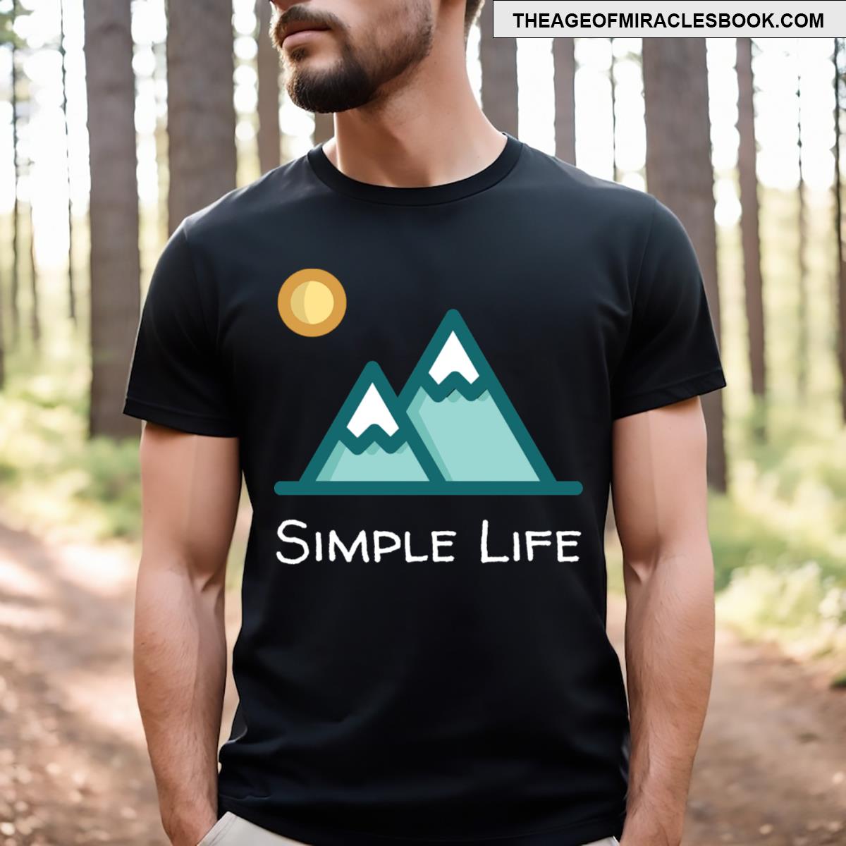 Simple Life Snow Mountains T-shirt