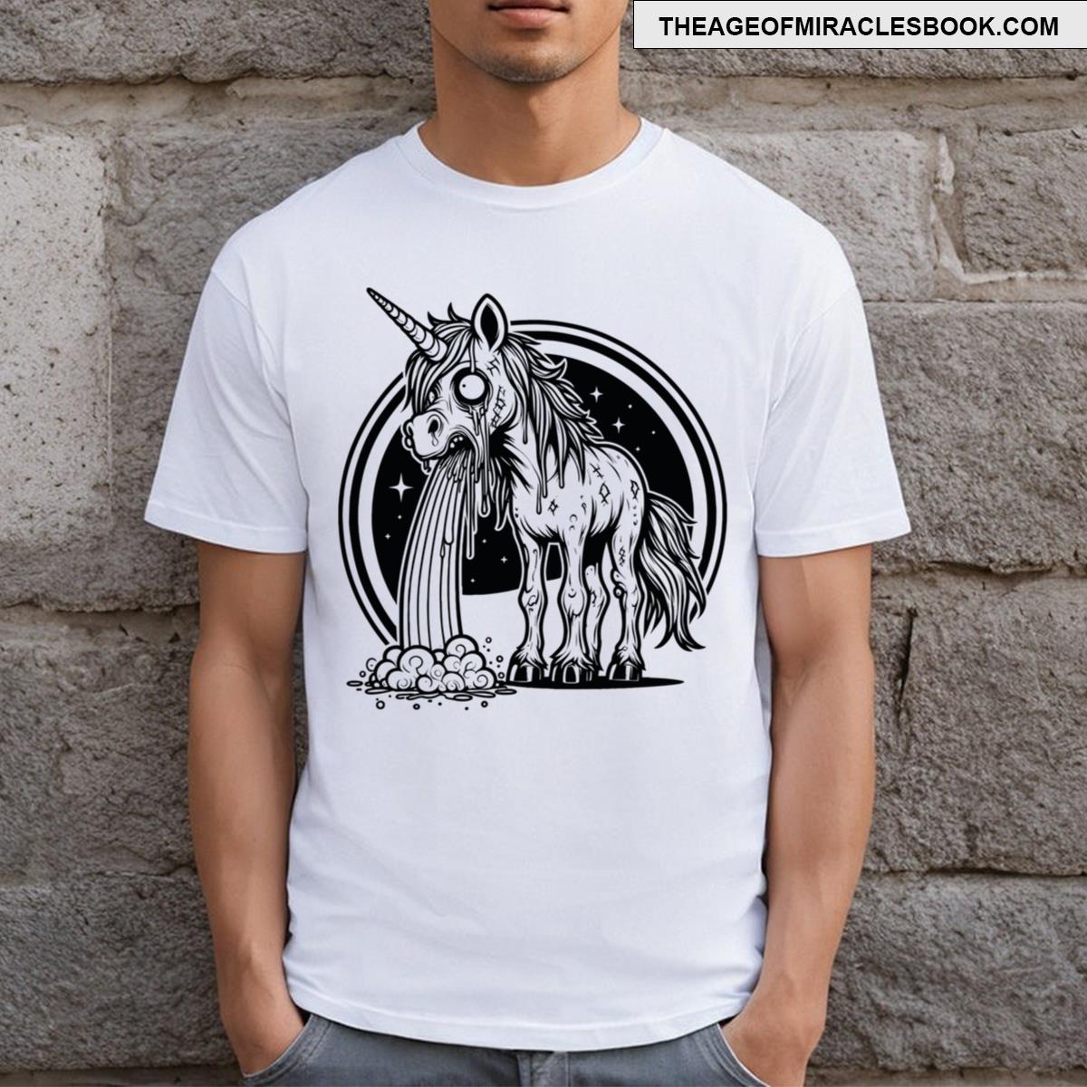 Unicorn Puking A Rainbow T-shirt