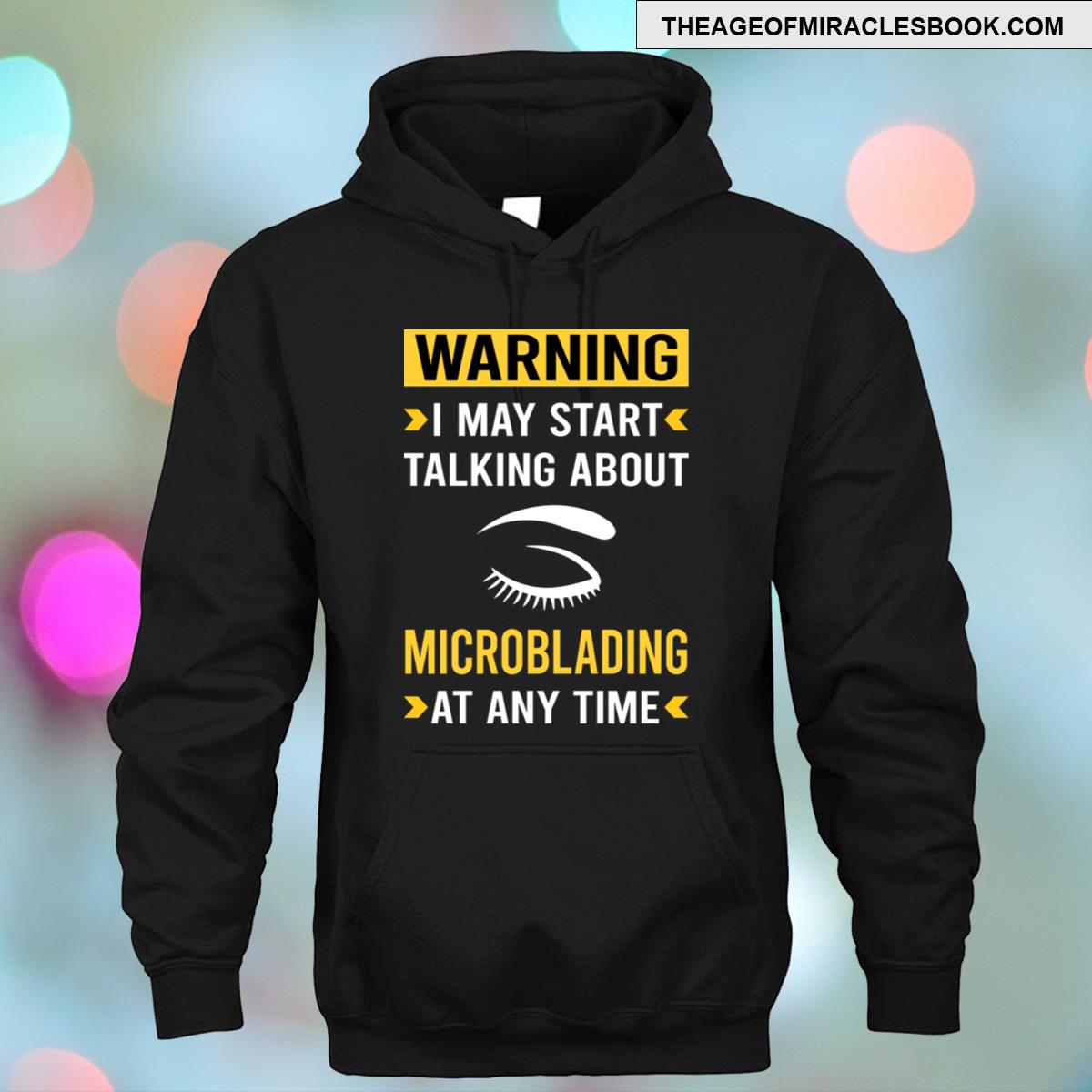 Alternative view of Warning Microblading Microblade T-shirt