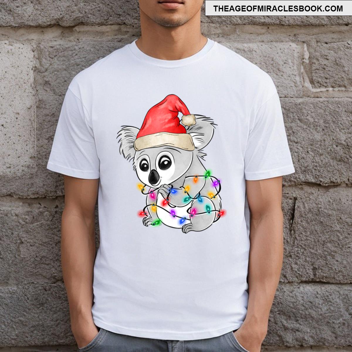 Christmas Lights Koala T-shirt