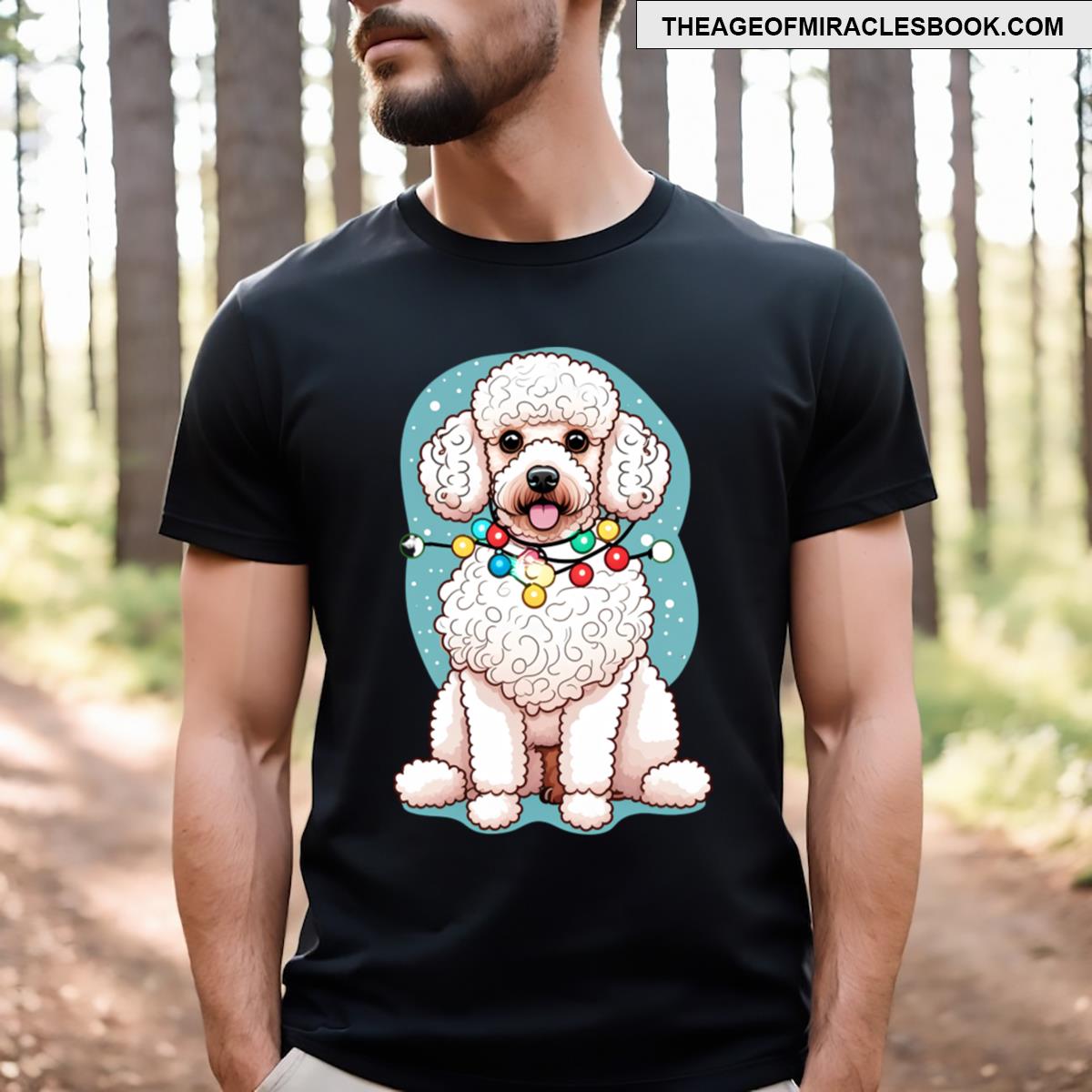 Christmas Poodle T-shirt
