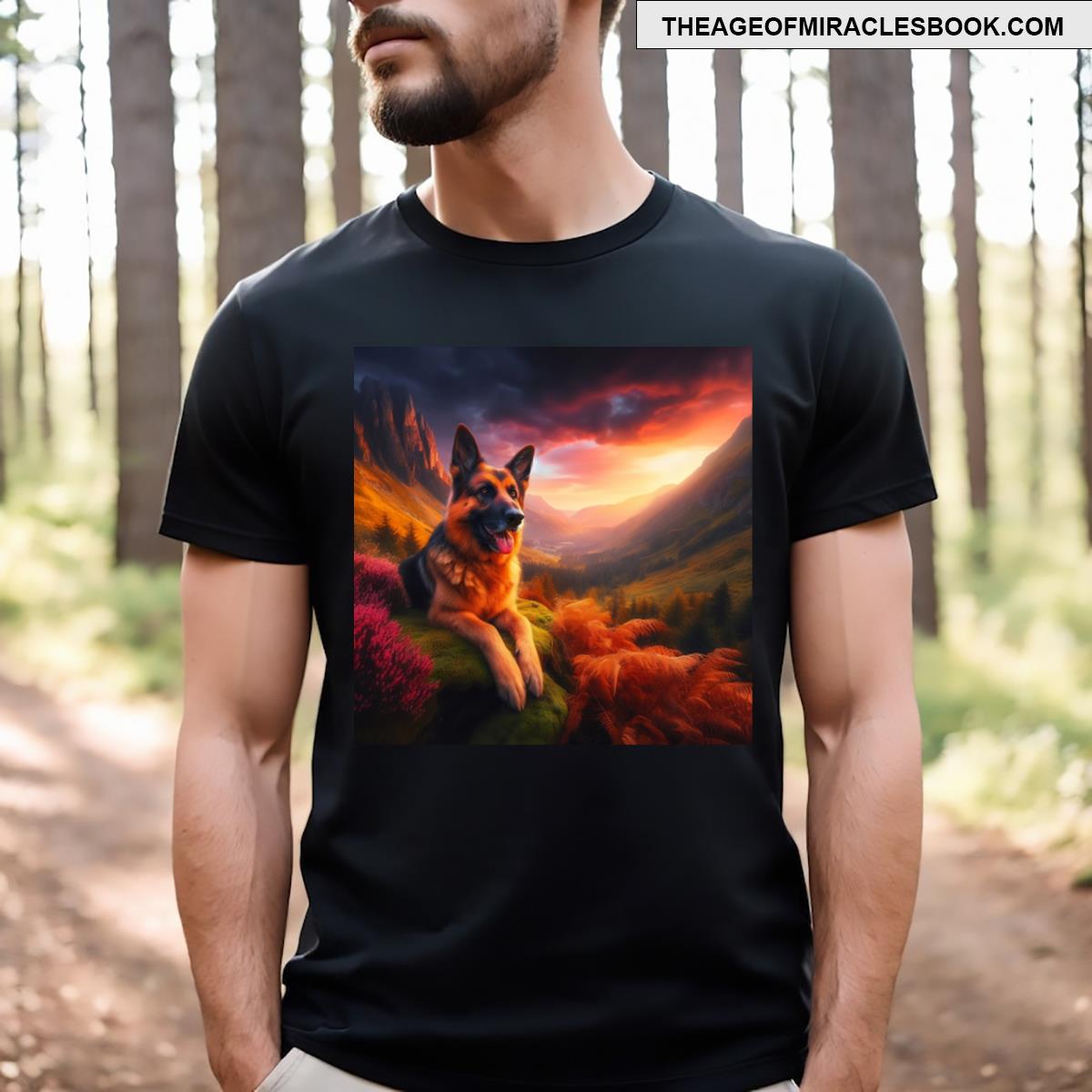 Courageous Shepherd Under Starry Skies T-shirt