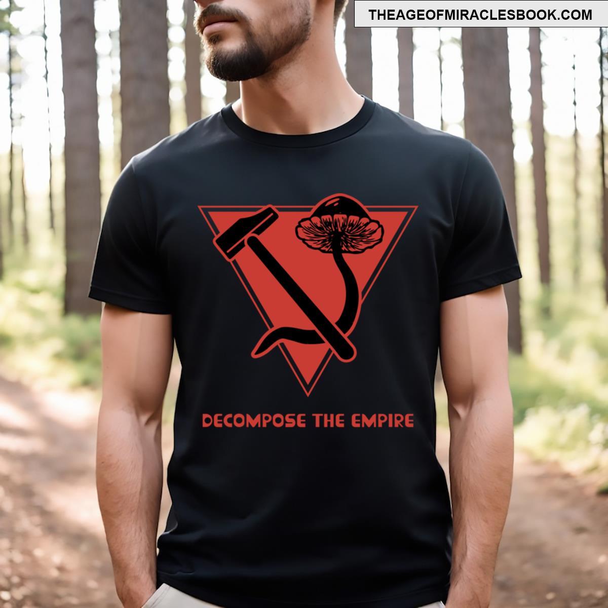Decompose The Empire Red Triangle T-shirt