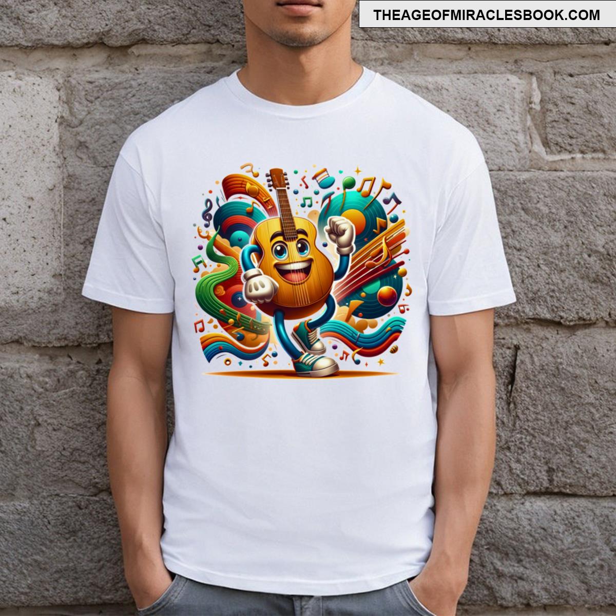 Melodic Strings Guitar Dance Tee T-shirt