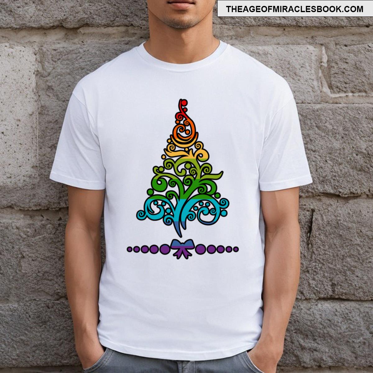 Rainbow Christmas T-shirt