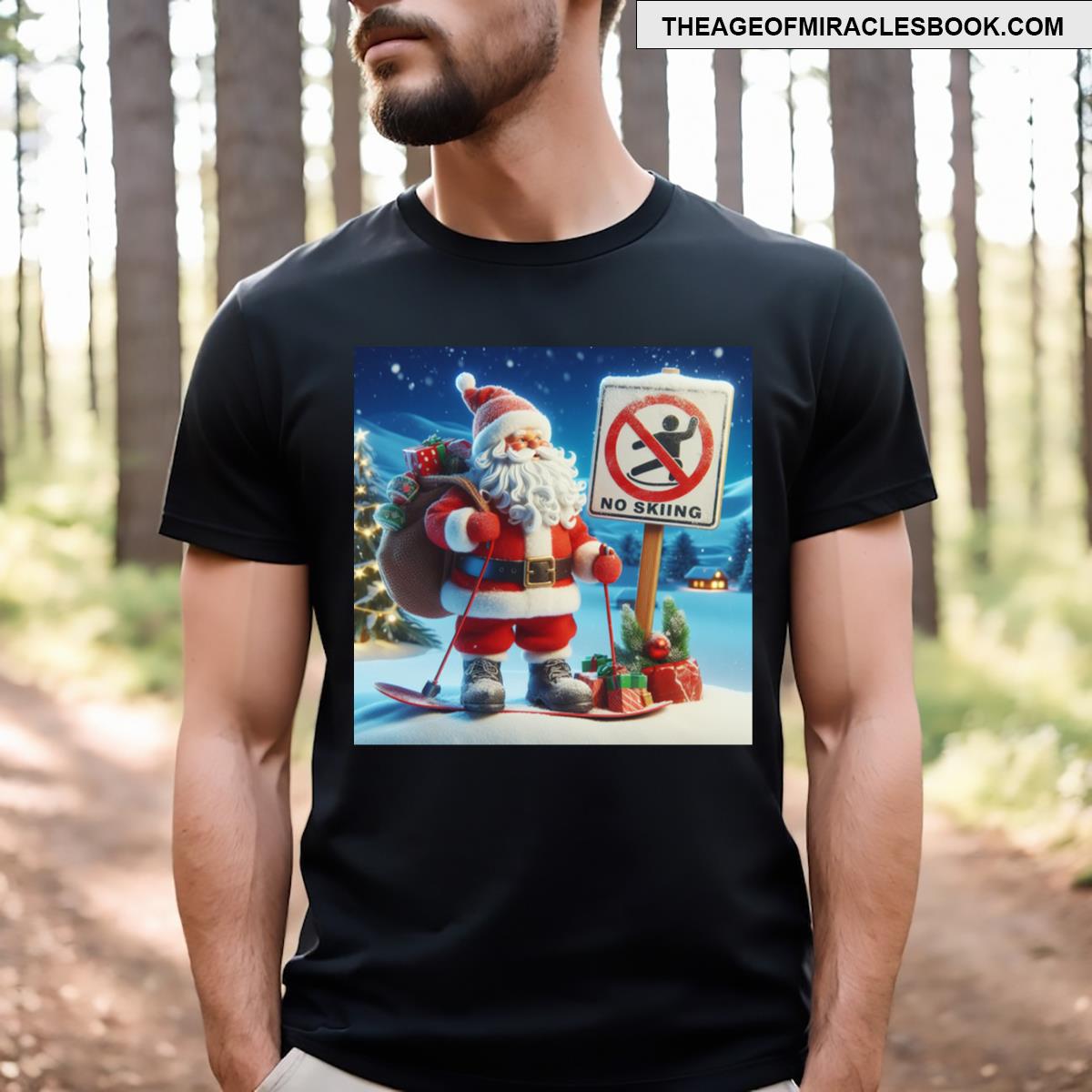 Santa No Skiing T-shirt