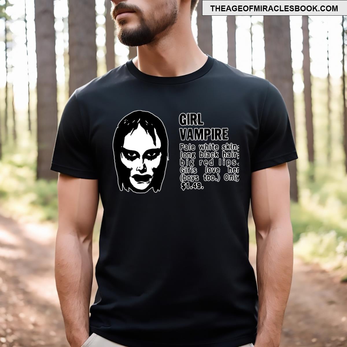 Girl Vampire White Trace T-shirt