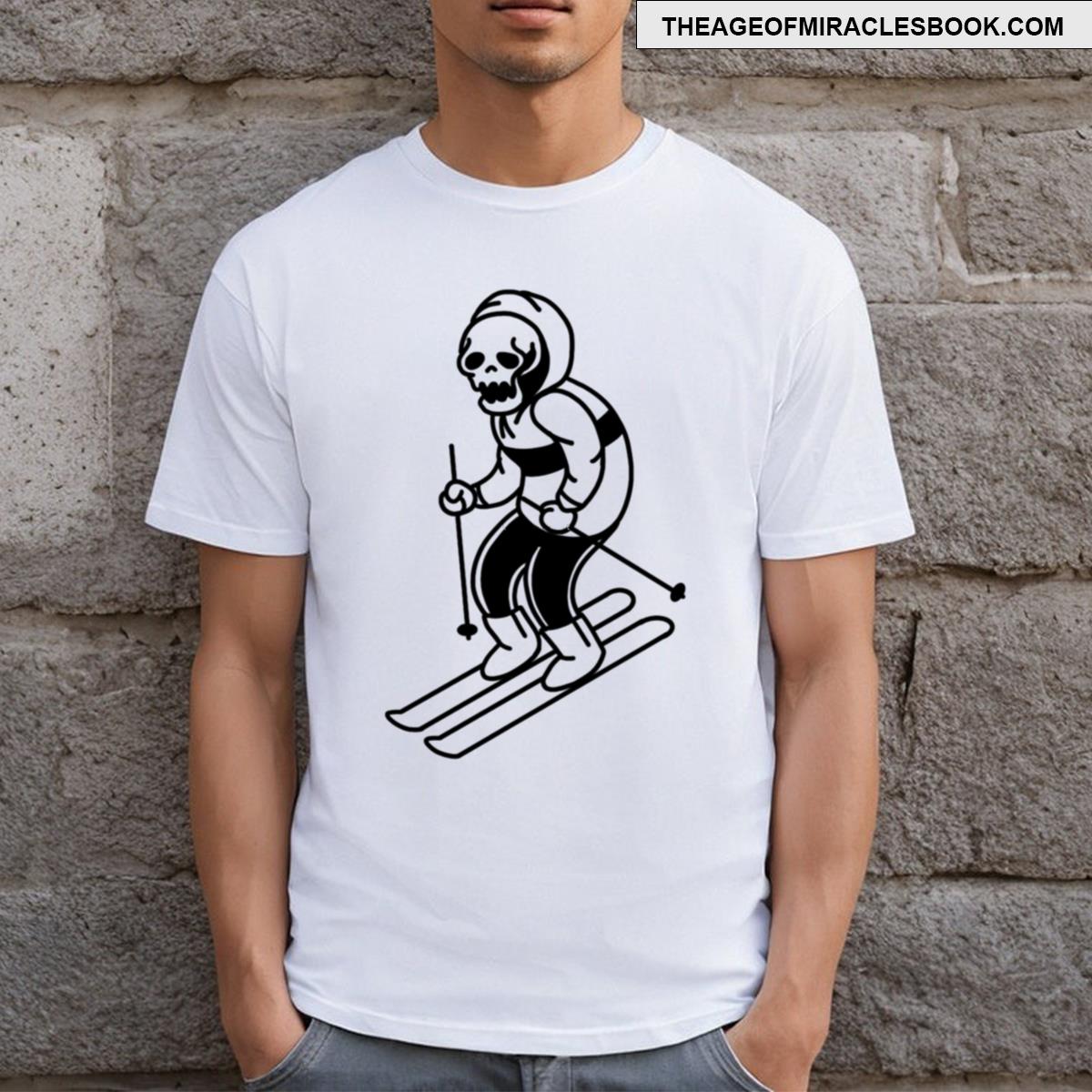 Skiing Skeleton T-shirt