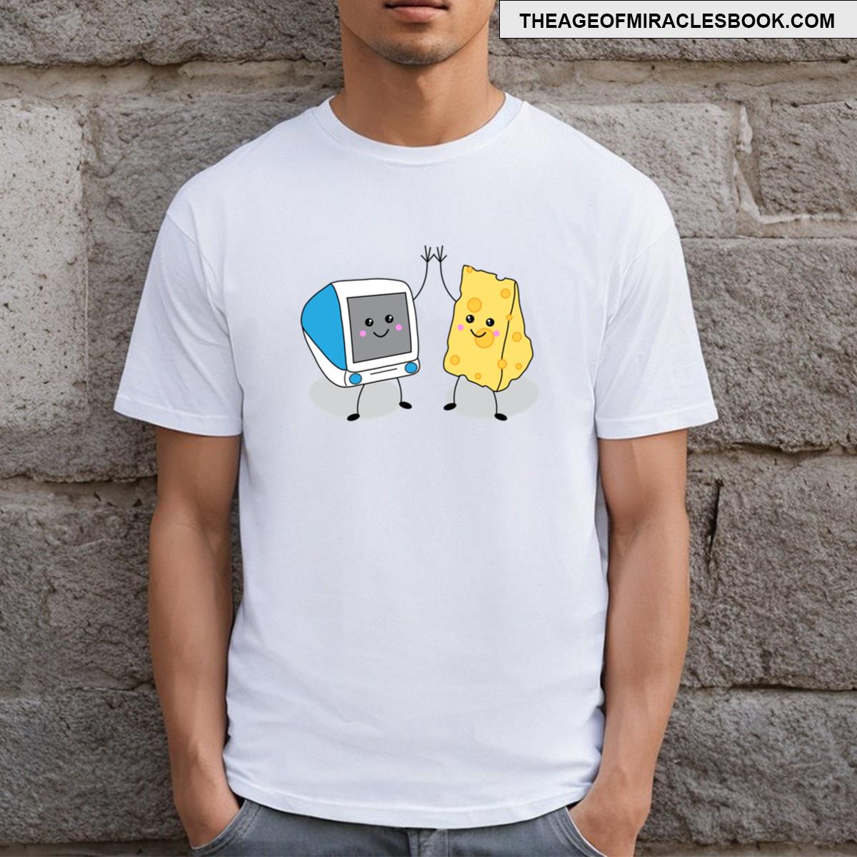 Funny Mac And Cheese Retro Computer T-shirt