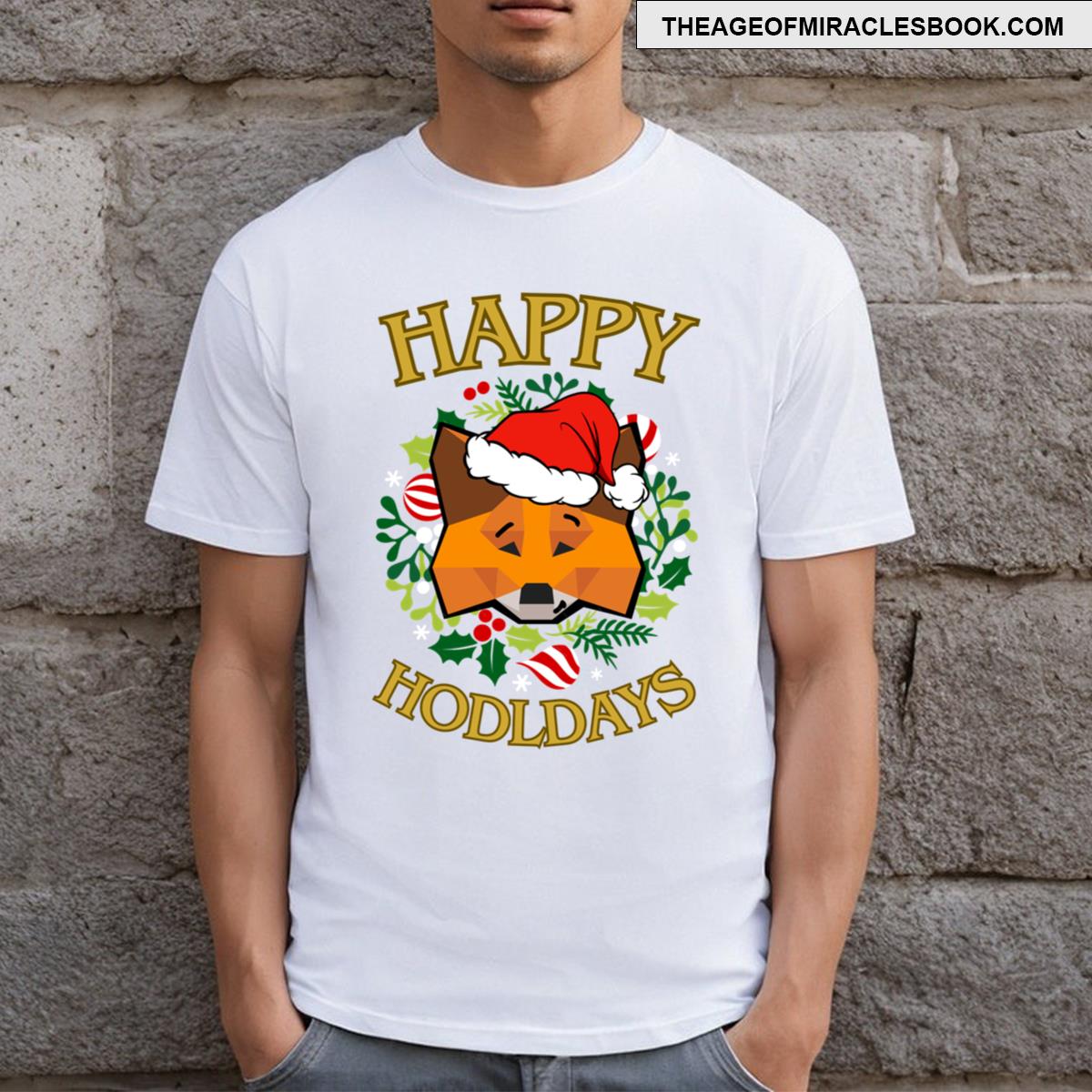 Happy Hodldays Metamask Logo T-shirt
