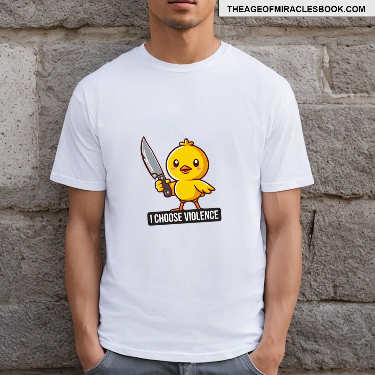 I Choose Violence Funny Duck T-shirt