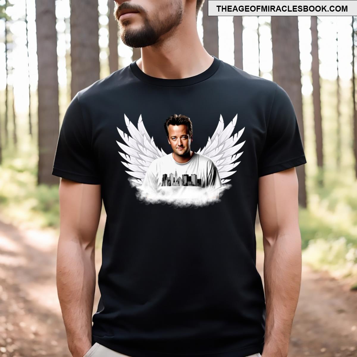 Matthew Perry In Wings T-shirt