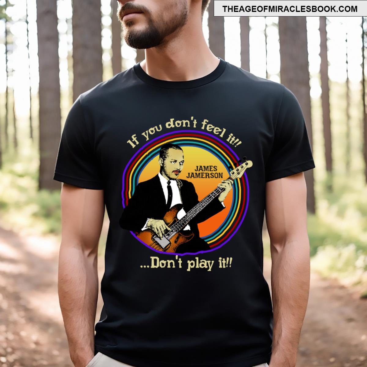 Retro James Jamerson Jams007 Artwork T-shirt