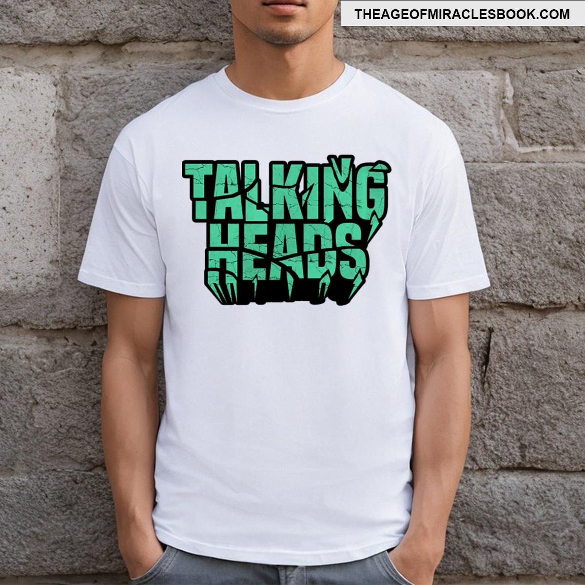 Talking Heads 3d Typography Style T-shirt