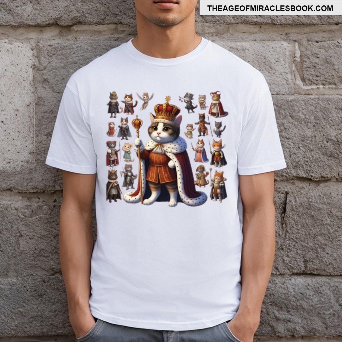 Cute Cat King Funny Cat T-shirt