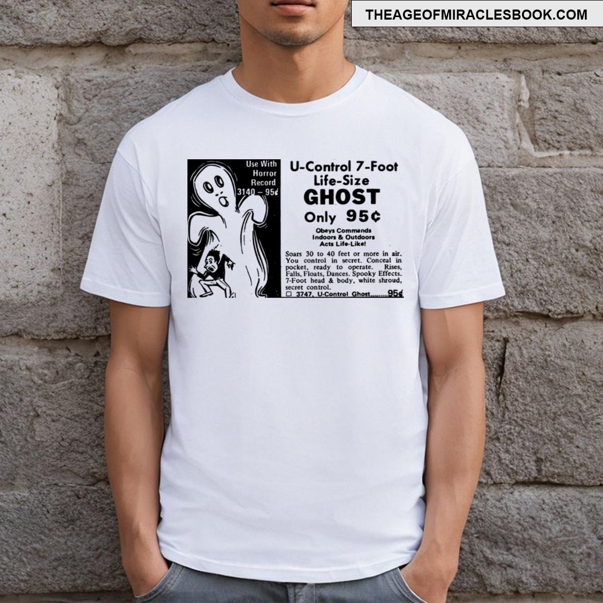 Life Size Ghost Comic Book Mail Order T-shirt