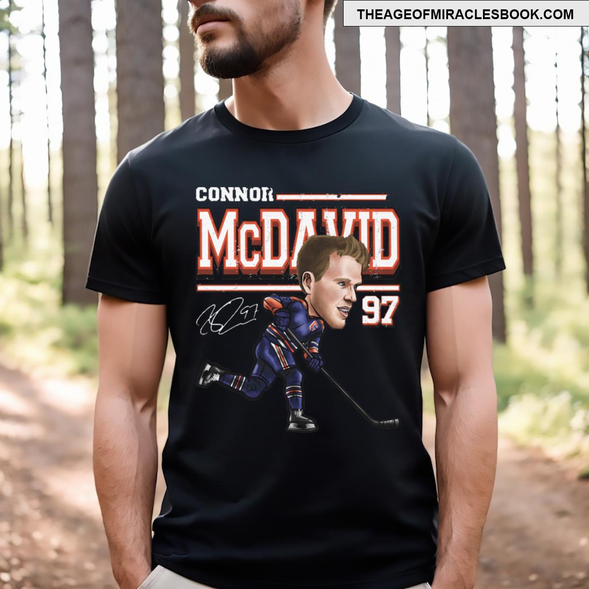 Connor Mcdavid Edmonton Cartoon T-shirt