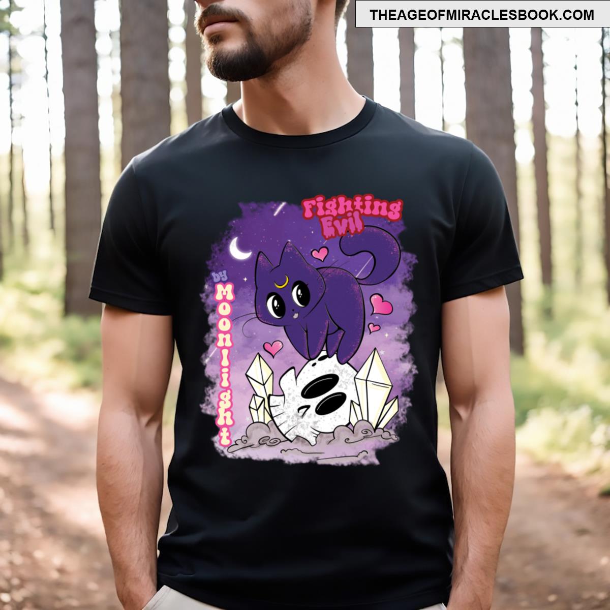 Fighting Evil By Moonlight T-shirt
