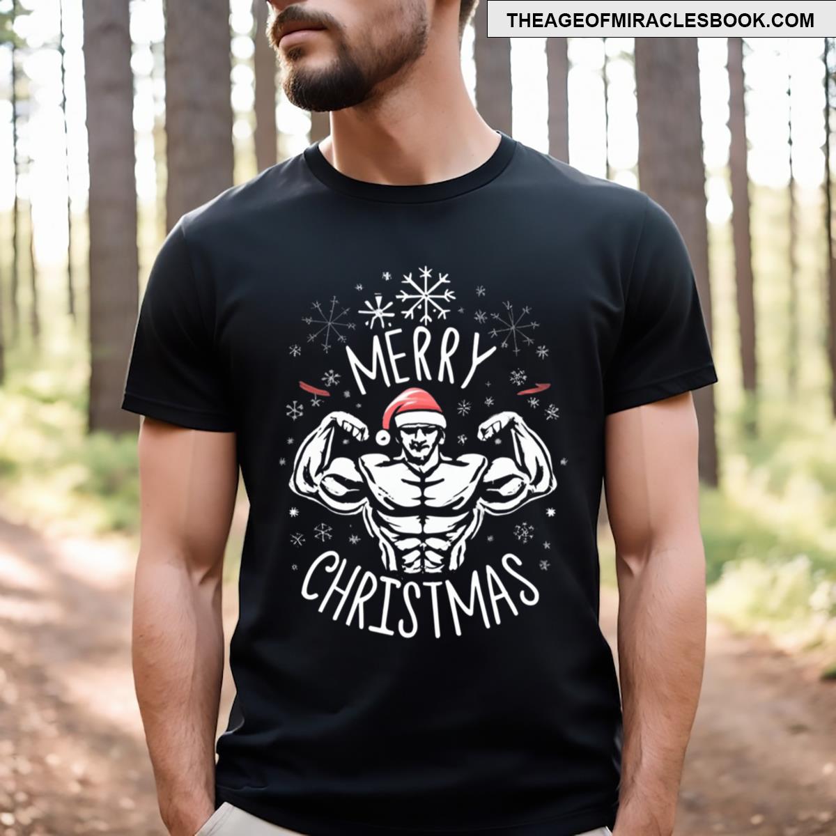 Merry Christmas Workout Gym T-shirt