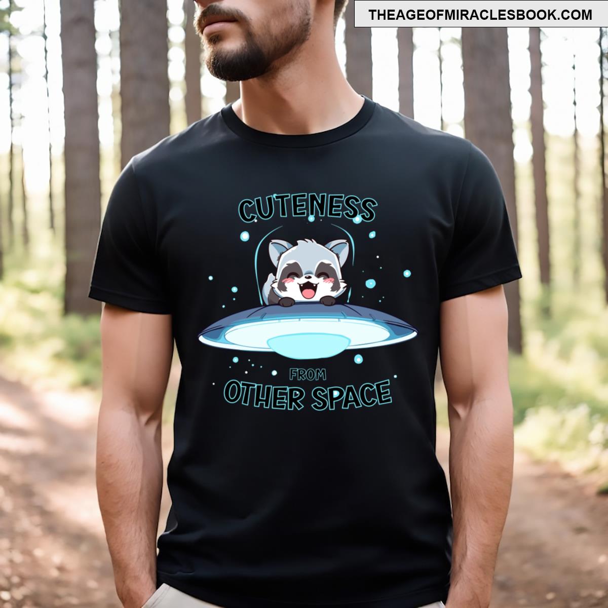 Racoon Cuteness From Other Space T-shirt