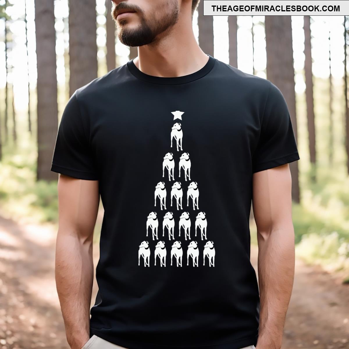 Whippet Christmas Tree Essential T-shirt