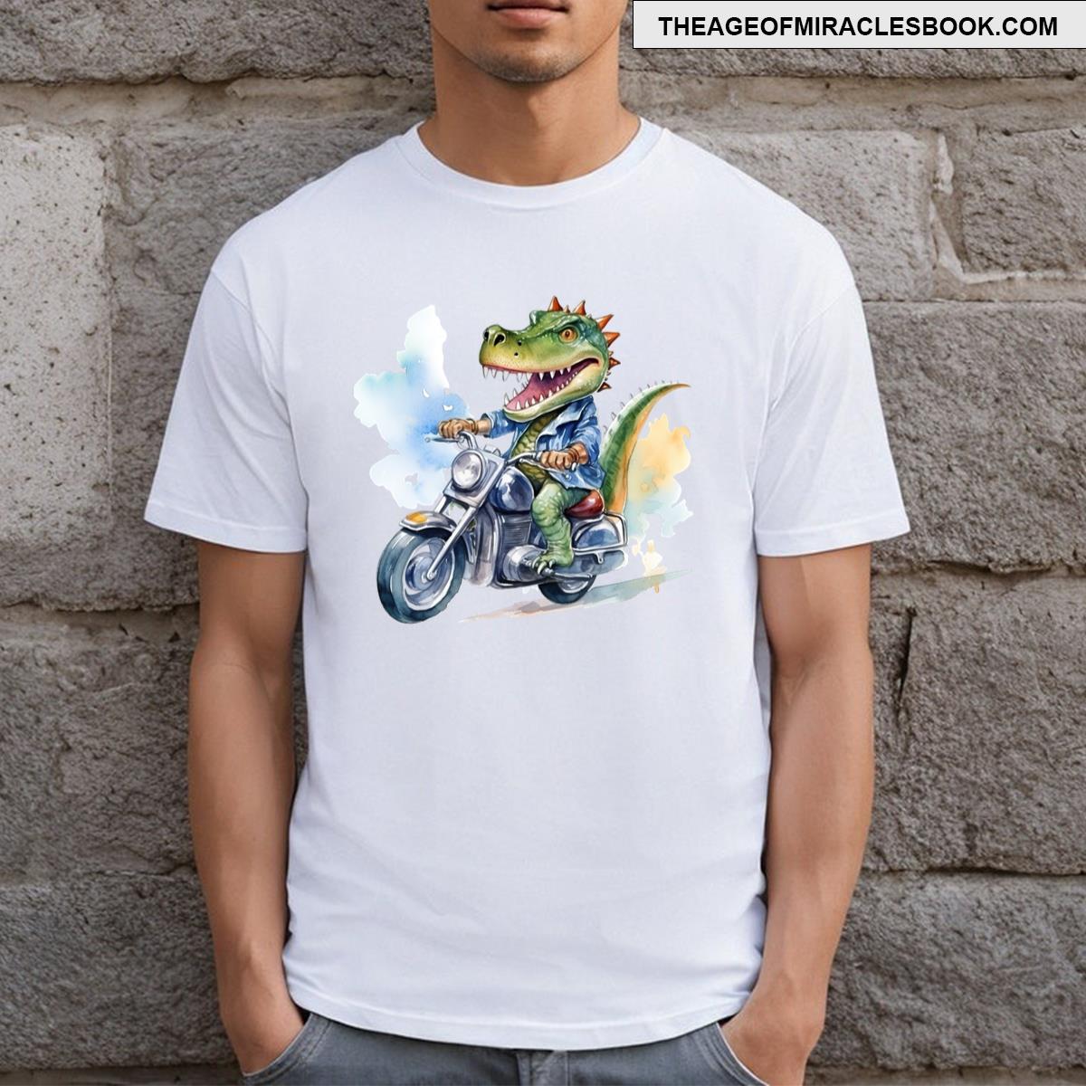 Dinosaur Drive A Motorcycle T-shirt