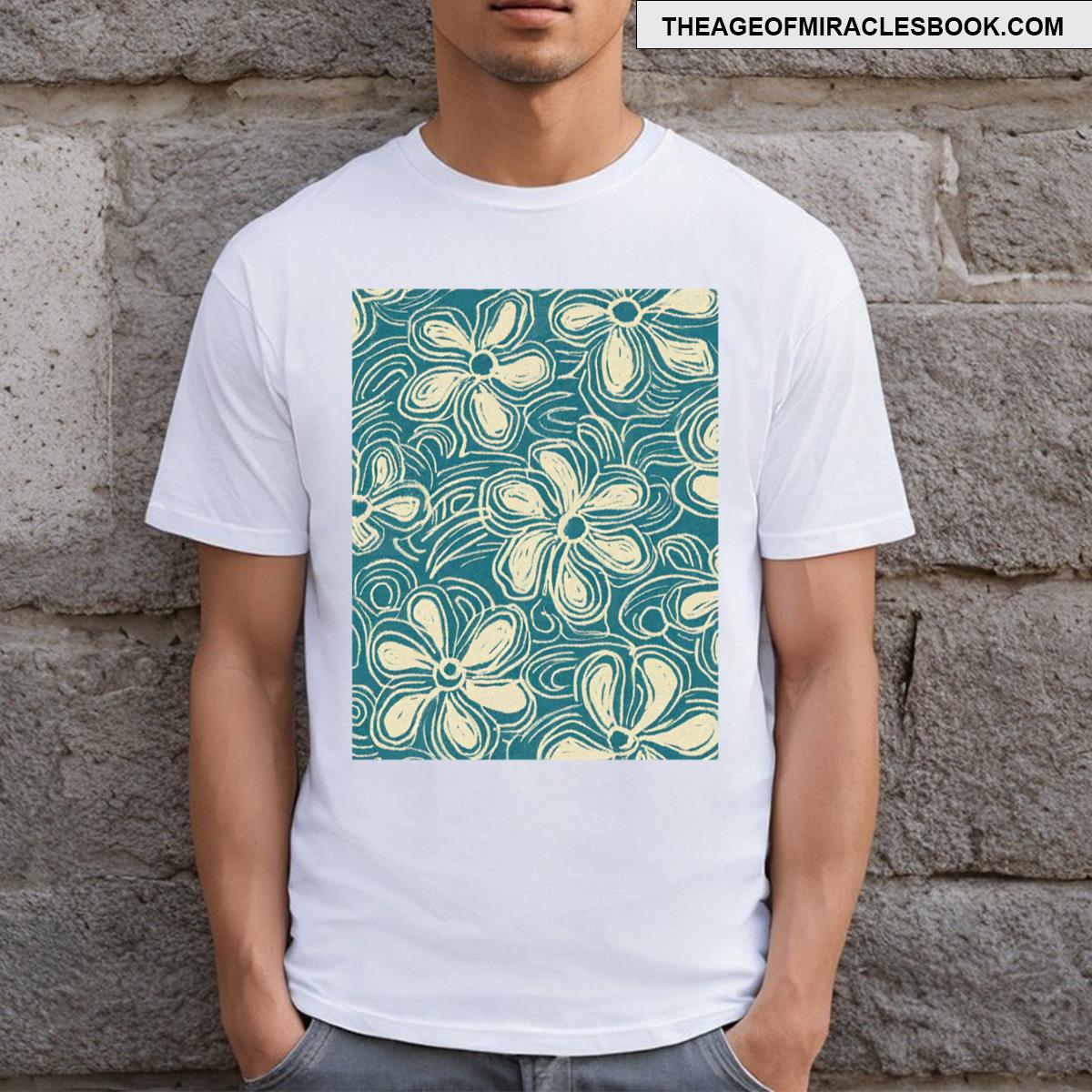 Teal Tringa Bloom 4 T-shirt