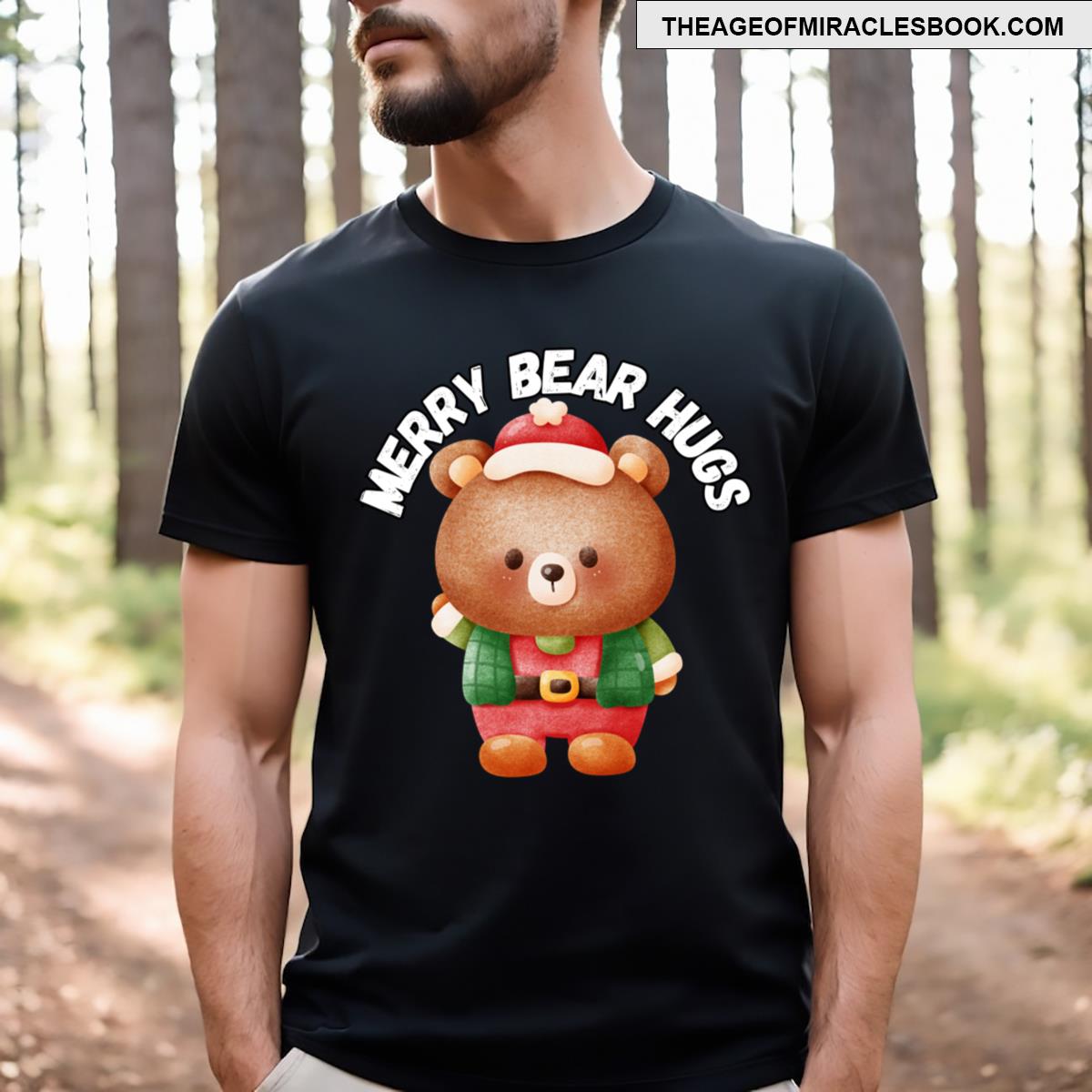 Merry Bear Hugs Christmas T-shirt