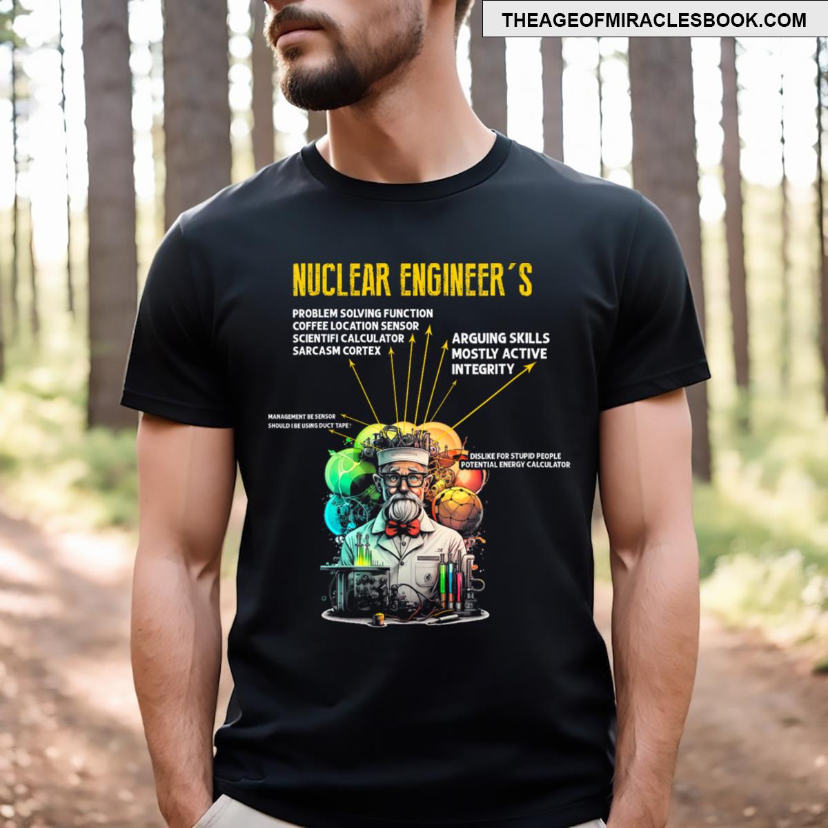 Nuclear Engineering Quote For Nuclear Radiation Vneck T-shirt