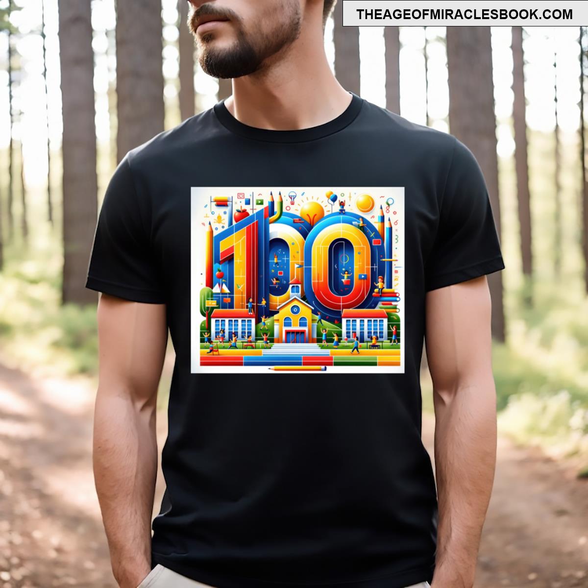 100 Days Bright School Festivity T-shirt 100 Days Bright School Festivity T-shirt