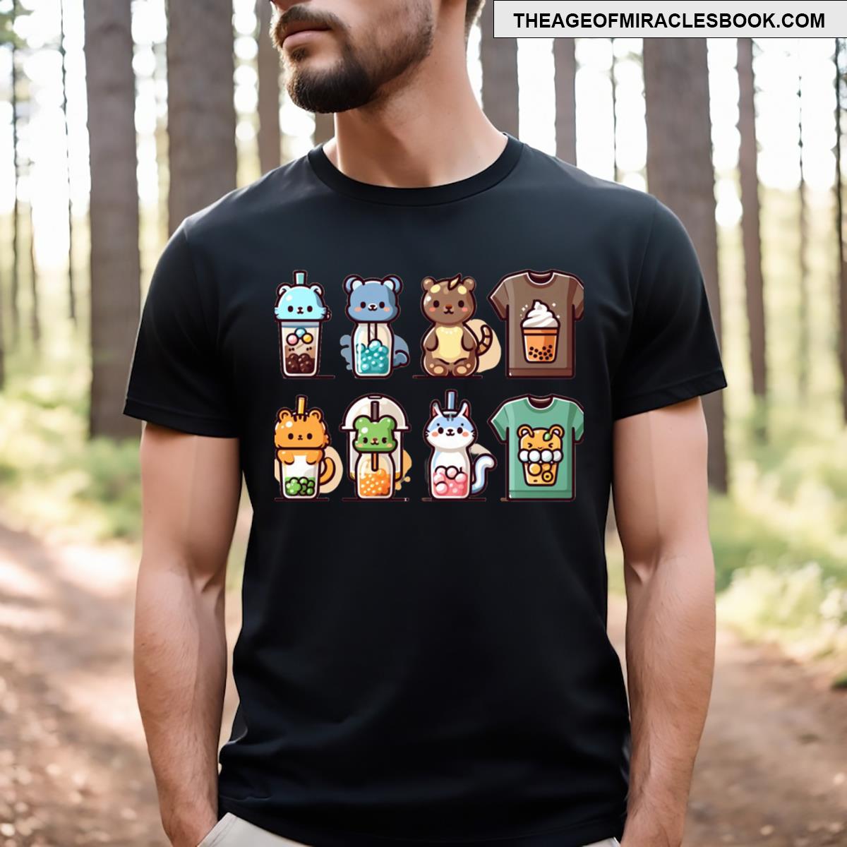 Animal Bubble Tea Set T-shirt