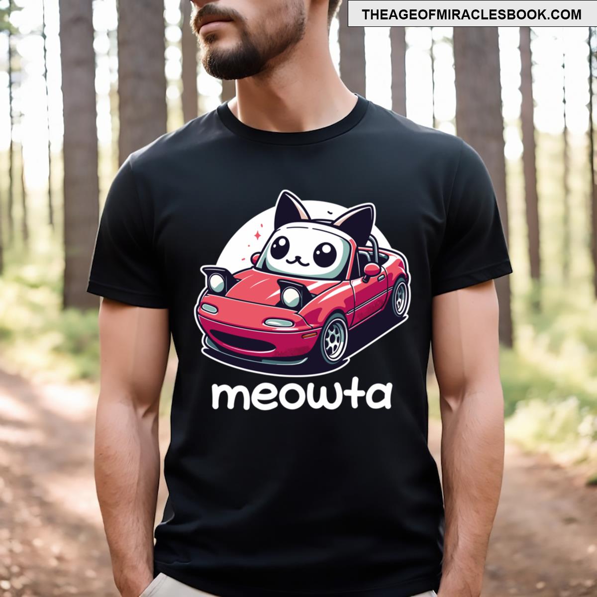 Cute Miata Designed As A Cat T-shirt