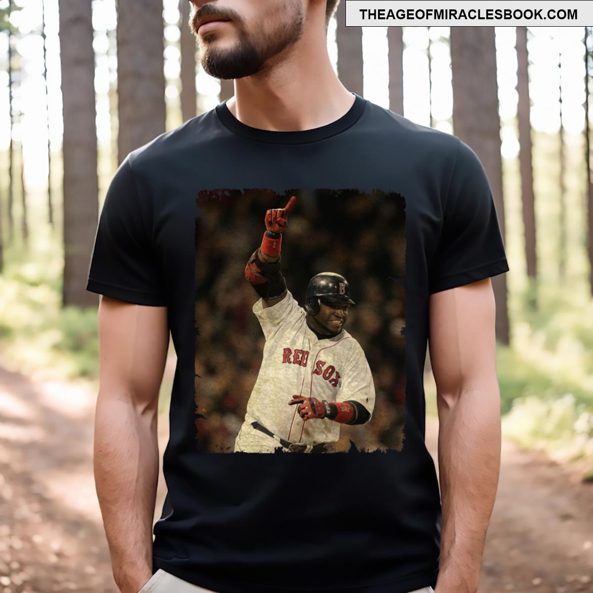 David Ortiz In Boston Red Sox T-shirt