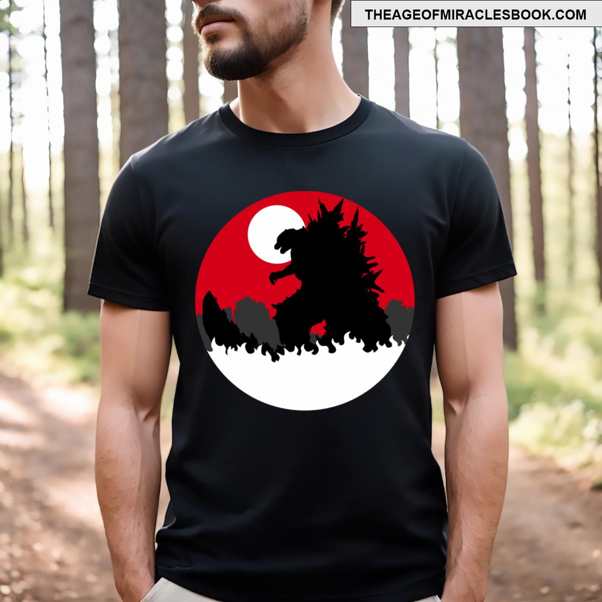 Godzilla Minus One Silhouette A1 T-shirt