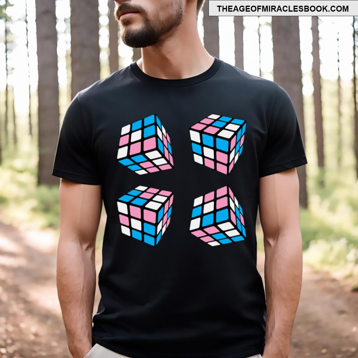 Transgender Pride Puzzle Cube Set T-shirt