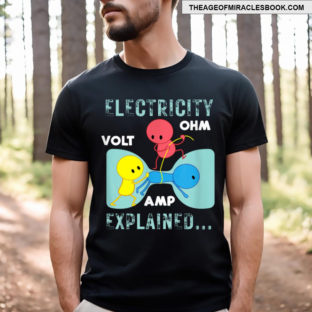 Funny Electricity Explained T-shirt
