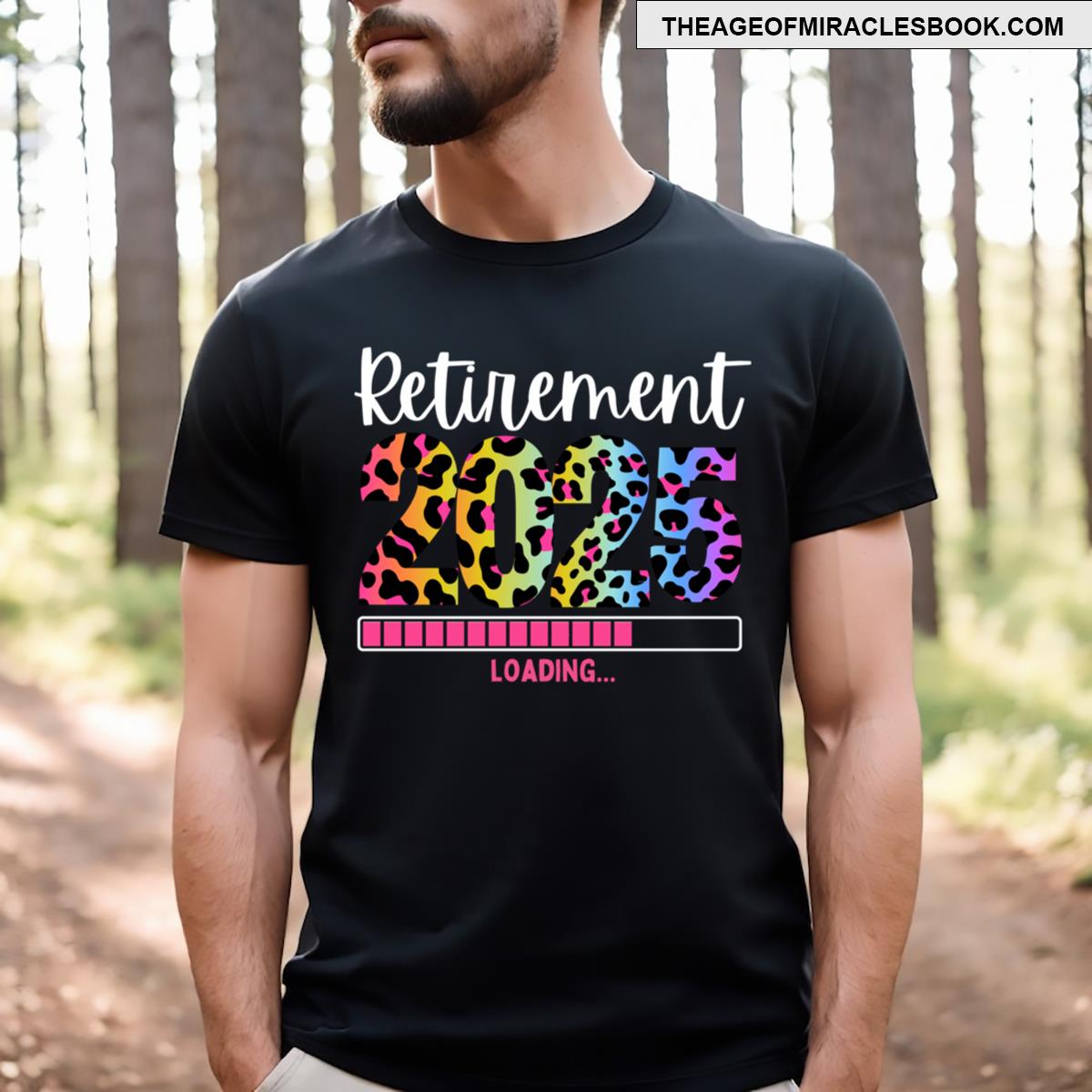 Funny Retirement 2025 Loading Countdown T-shirt