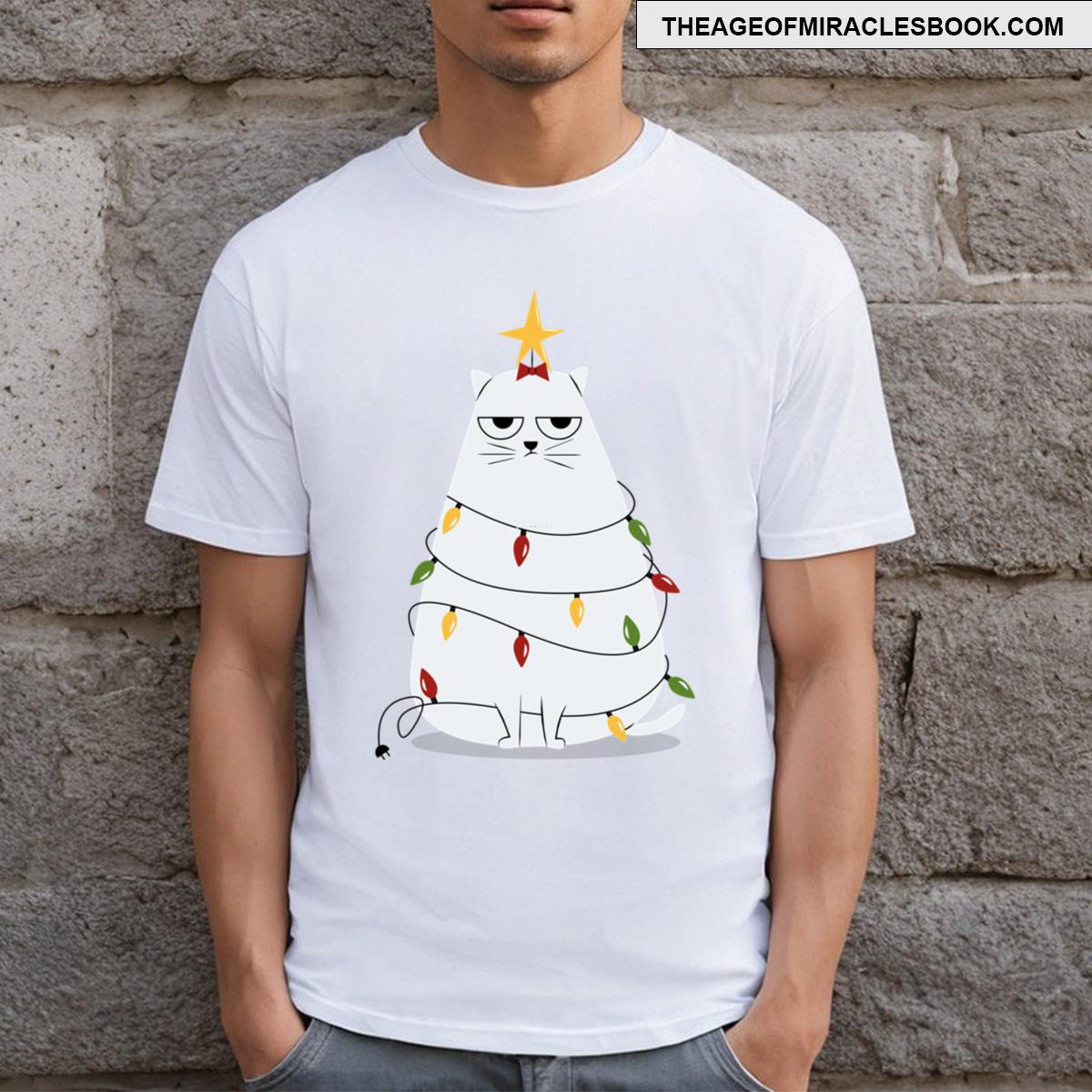 Grumpy Christmas Cat T-shirt