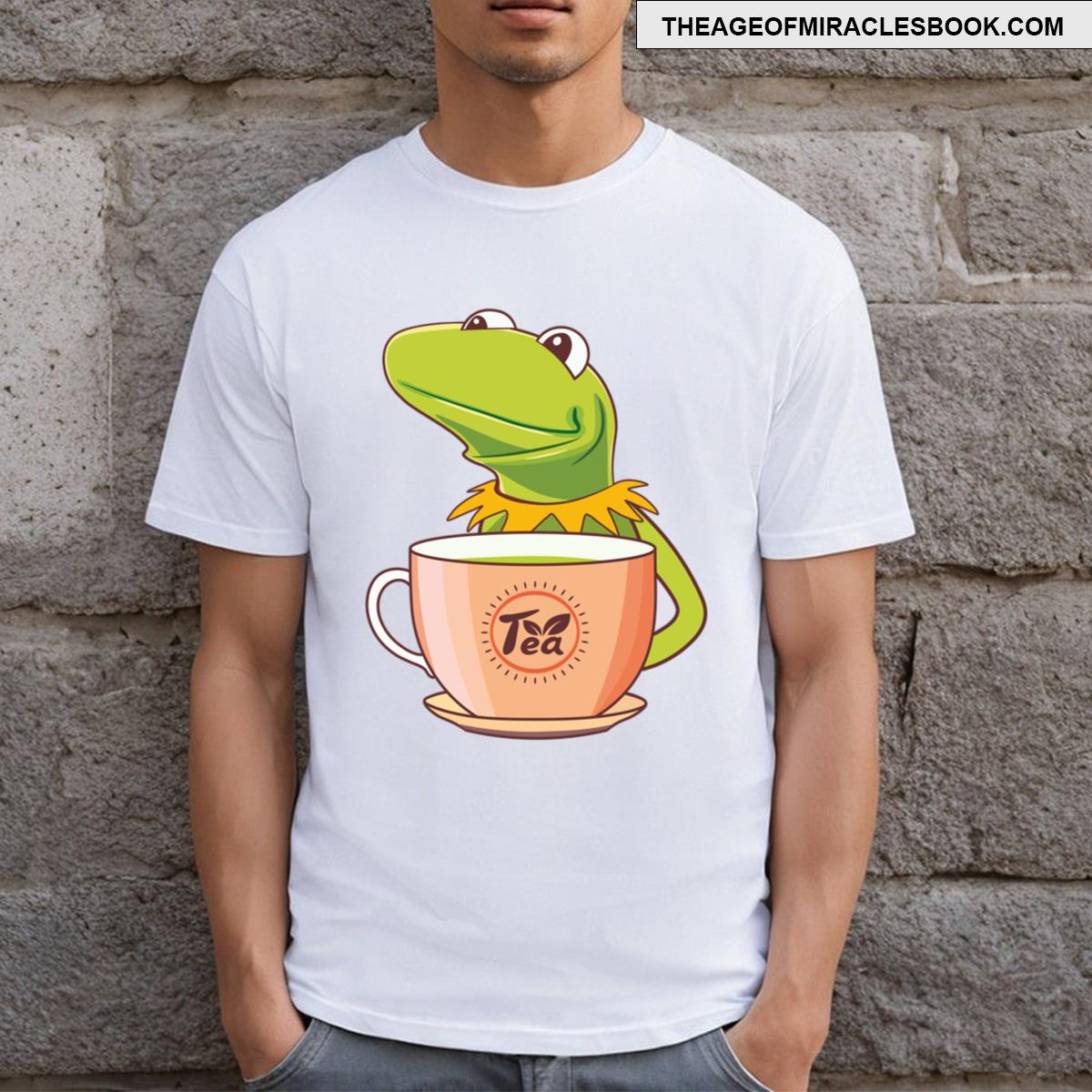 Kermit The Frog Drinking Tea T-shirt
