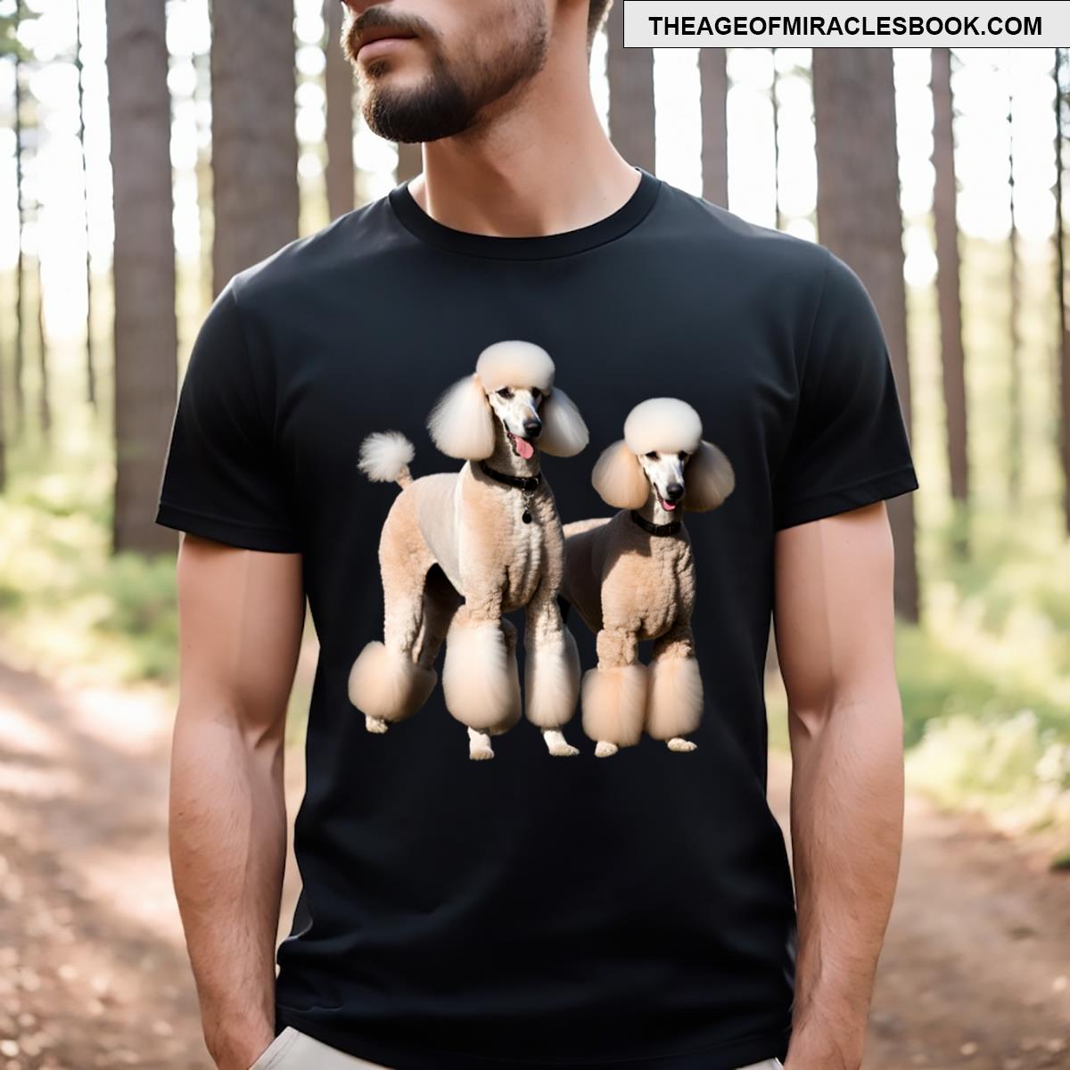 Two Standard Poodles T-shirt
