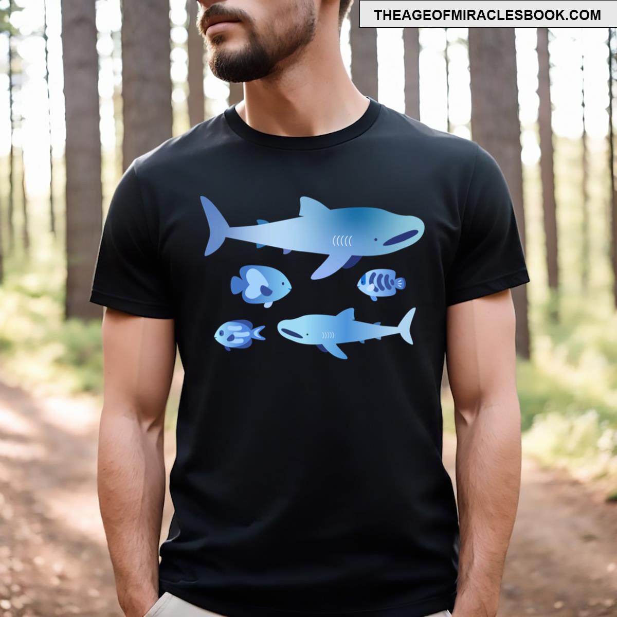 Whale Shark Dark Blue T-shirt