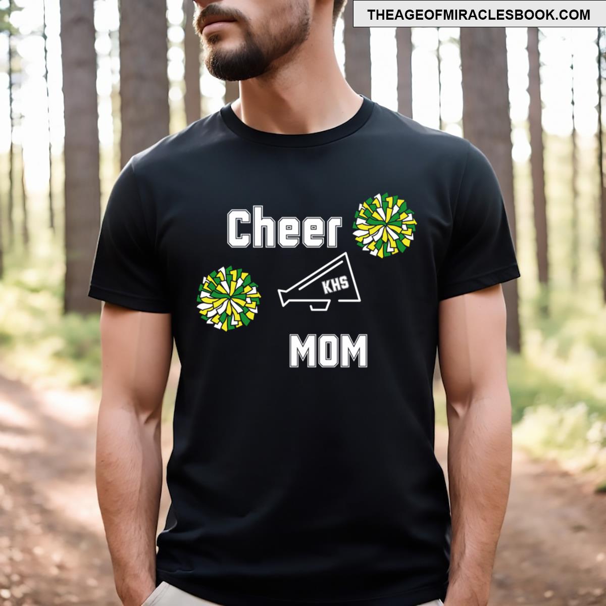 Cheer Mom Green Yellow T-shirt